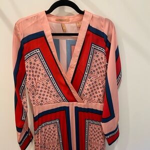 Scotch & Soda Pink and Red Midi Dress